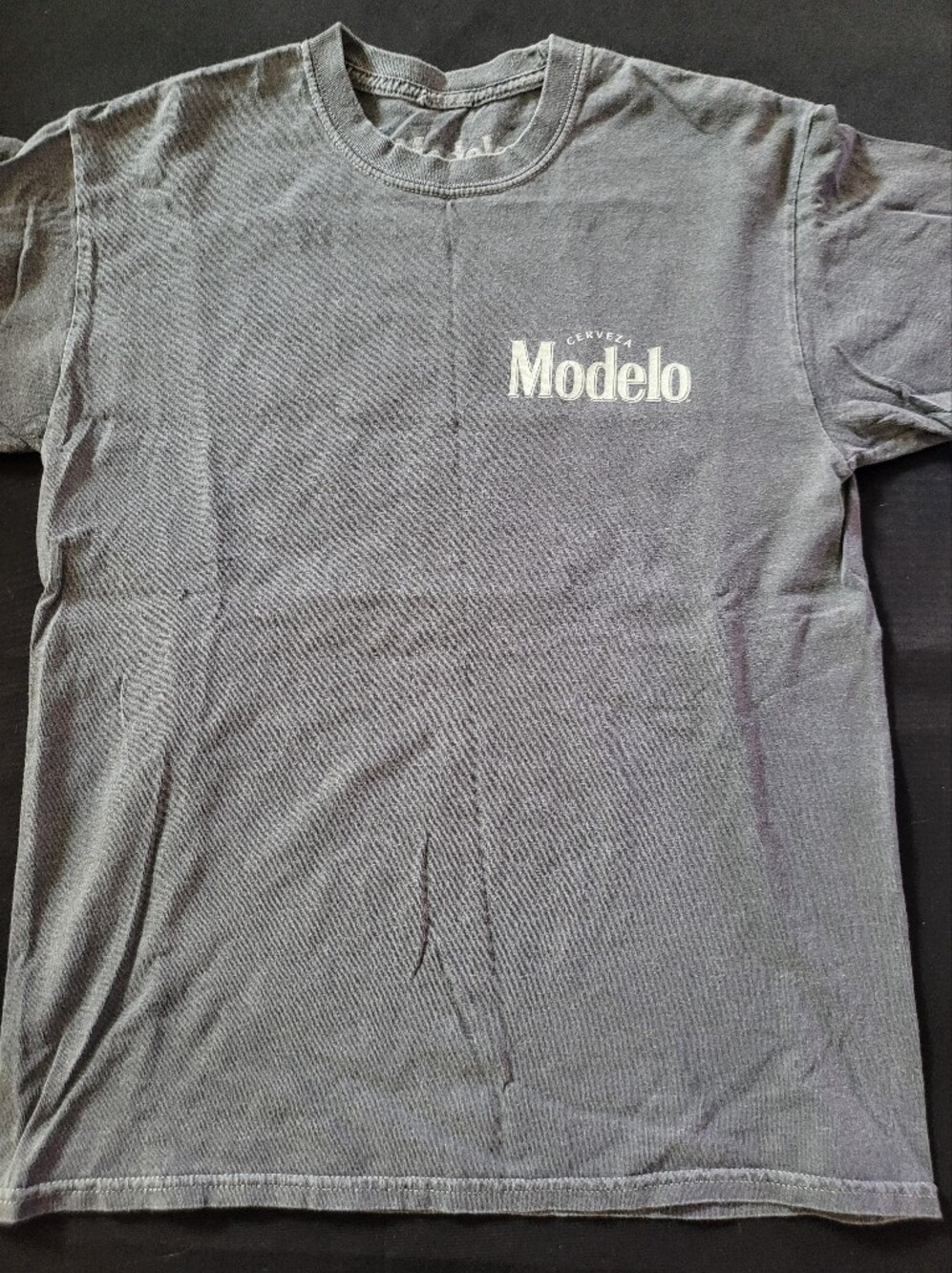 Modelo Men's Gray Logo T‑Shirt with White 'Modelo' Print